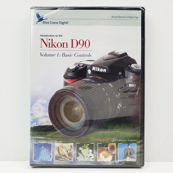 Nikon D90 DVD Blue Crane D-SLR Camera Photography Guide Basic Controls Sealed - Picture 1 of 8